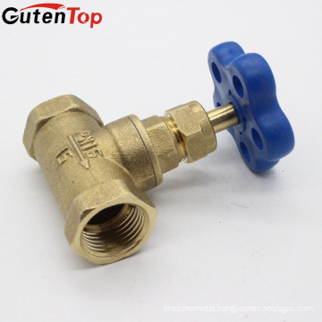 GUTENTOP Blue Color PVC Handle Brass Stop Valve, Stop Cock Valve